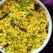 Kanda Poha (Spiced Veggie Rice flakes Oat Breakfast)