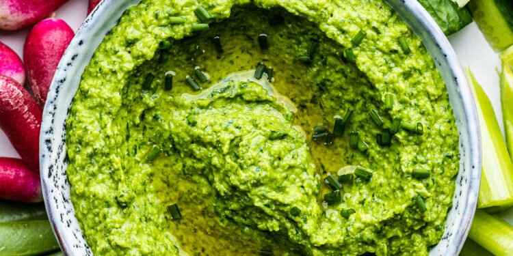 Green pea dip – Lazy Cat Kitchen