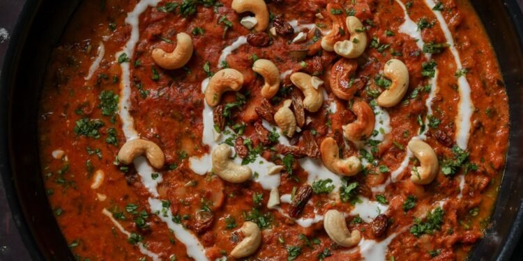 Korma Beans (Beans in Onion Cilantro Curry Sauce)