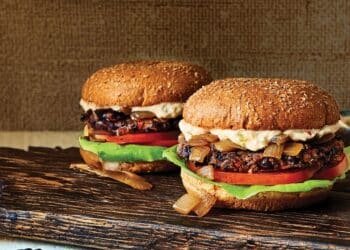 Black Bean Smash Burgers with Caramelized Onions Recipe
