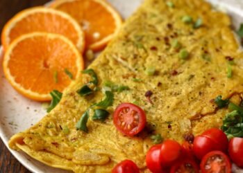 Chickpea Flour Vegan Omelet (soy-free, gluten-free, nut-free)