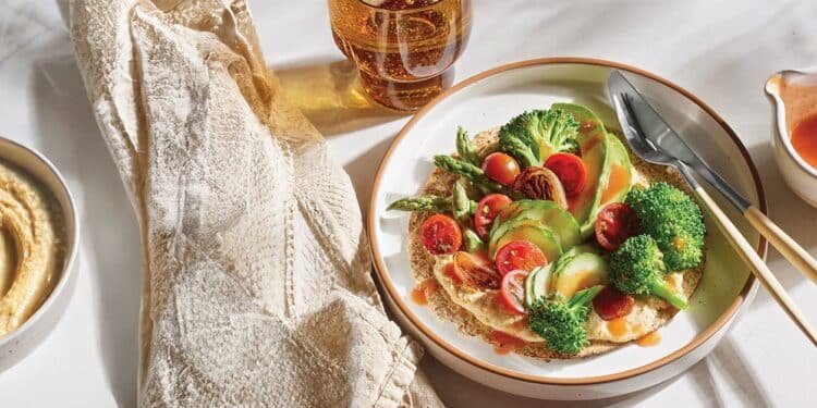 15-Minute Veggie Tostada