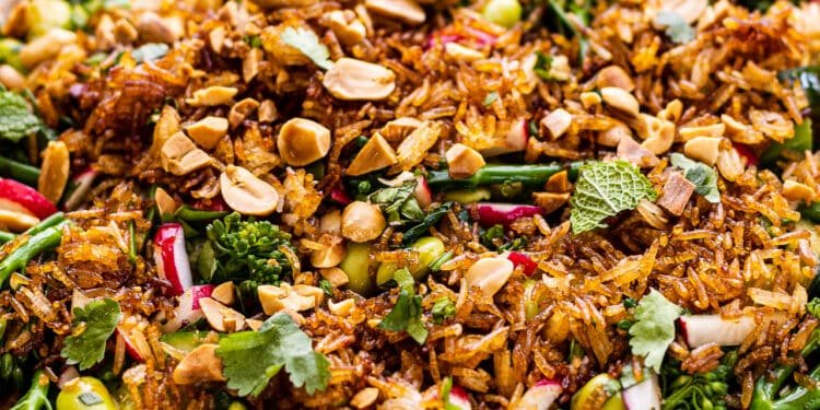 Crispy rice salad – Lazy Cat Kitchen