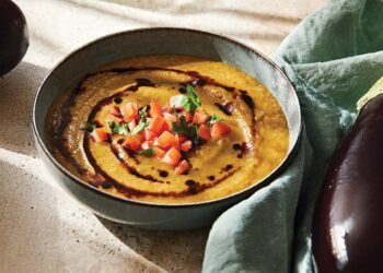 Creamy Roasted Eggplant Soup Recipe