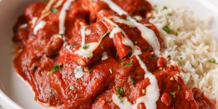 Vegan Kashmiri Lal “Paneer” Tofu (Lal Chaman)