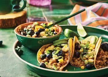 Lentil Tacos with Blueberry Corn Salsa Recipe