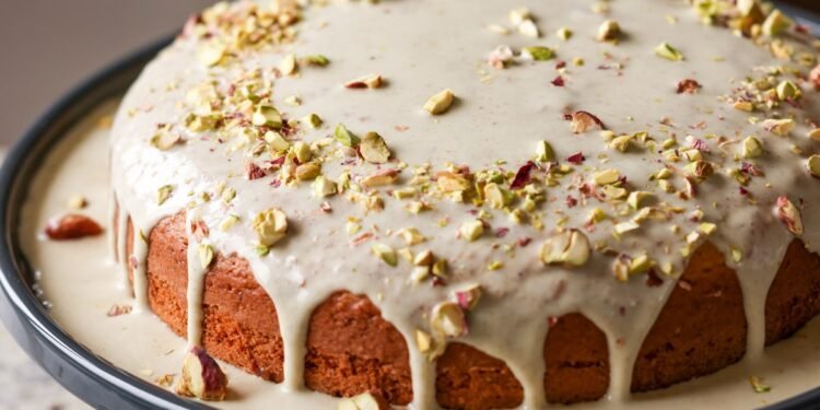 Triple Pistachio Cake Vegan (Gluten-free option)