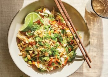 Thai-Style Slaw with Peanuts and Ramen Noodles Recipe