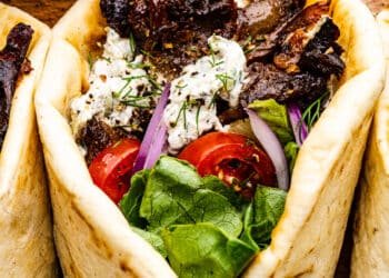 Vegan gyros with mushrooms – Lazy Cat Kitchen