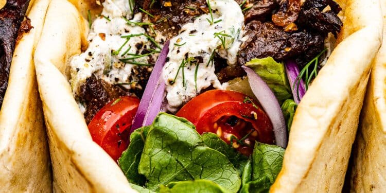 Vegan gyros with mushrooms – Lazy Cat Kitchen