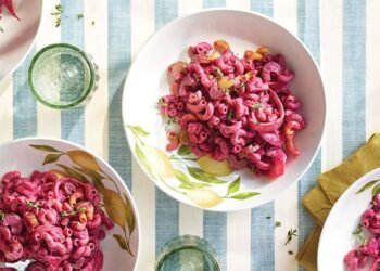 Easy, Creamy Beet Pasta