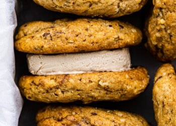 Coffee ice-cream sandwiches (vegan) – Lazy Cat Kitchen