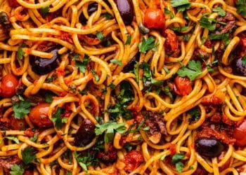 Puttanesca pasta – Lazy Cat Kitchen