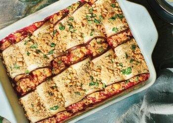 Risotto-Filled Eggplant Rollatini