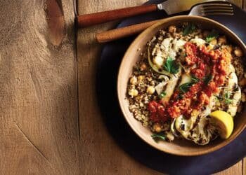 Grilled Cauliflower Steaks with Muhammara Recipe