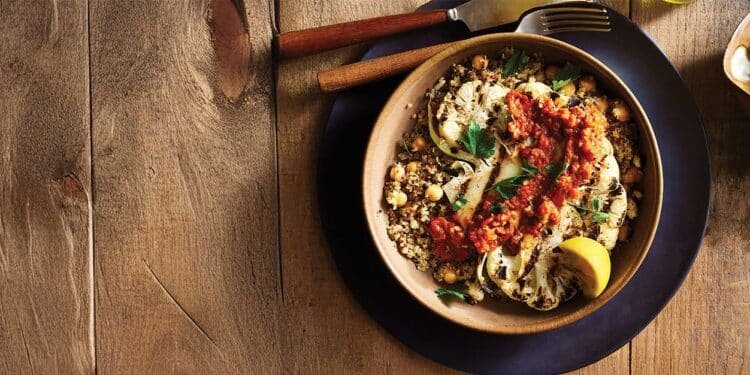 Grilled Cauliflower Steaks with Muhammara Recipe