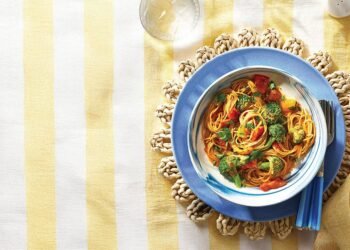 Grilled Bell Pepper Pasta
