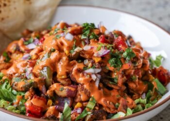 Smoky Cajun Veggies & Smashed White Beans (One Sheet-Pan)