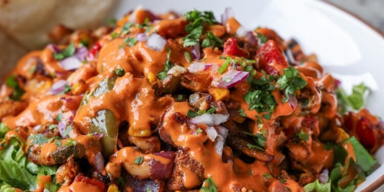 Smoky Cajun Veggies & Smashed White Beans (One Sheet-Pan)