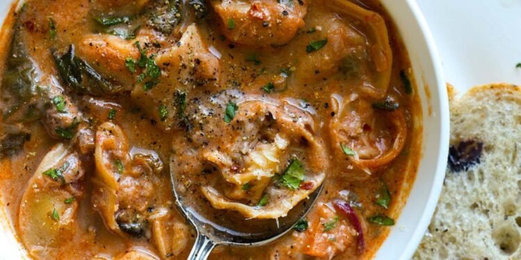 Creamy Tortellini Soup