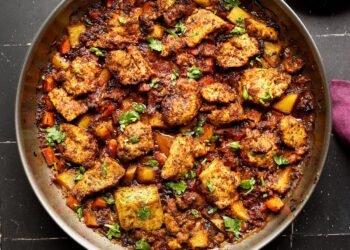 Braised Tofu and Vegetables (1 pan!)