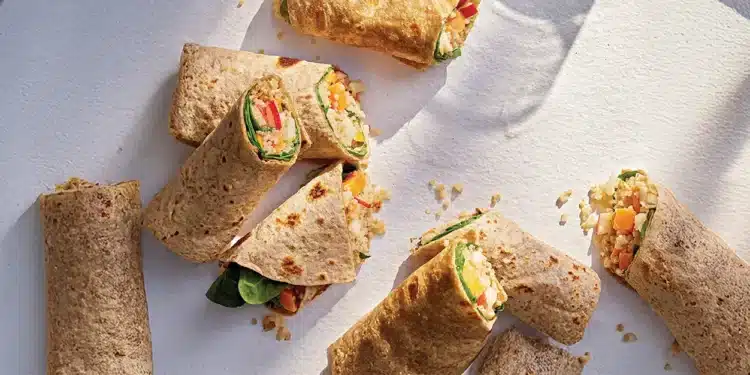 Quinoa, Apple, and Sweet Potato Wraps