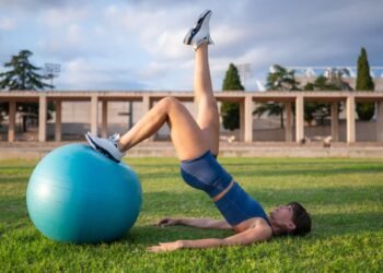 Master the move: Glute bridge on stability ball
