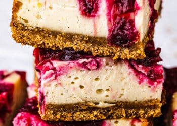 Vegan cranberry cheesecake bars – Lazy Cat Kitchen