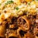 Vegan pasta bake with blender bechamel