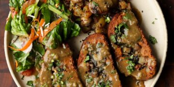 Sun Dried Tomato Roast with Mushroom-Potato Stuffing