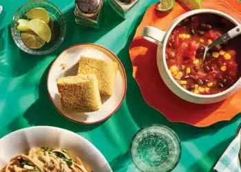 2-Bean Chili and Cornbread Recipe
