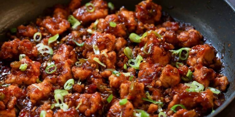Indo-Chinese Garlic Pepper Chicken