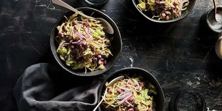 Easy Coleslaw with Red Beans and Rosemary