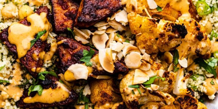 Harissa tofu bowl – Lazy Cat Kitchen