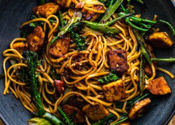 Quick noodles with tempeh – Lazy Cat Kitchen