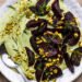 Roasted beets with dill cream