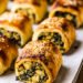 Spinach and ricotta rolls (vegan)