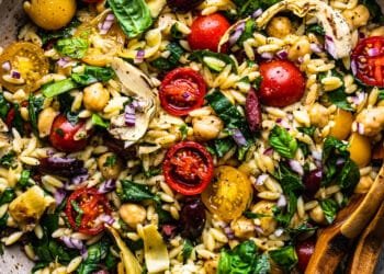 Greek pasta salad – Lazy Cat Kitchen