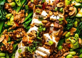 Summer salad with silken tofu
