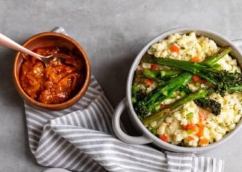 [RECIPE] Roasted Tenderstem® with Creamy Herbed Quinoa