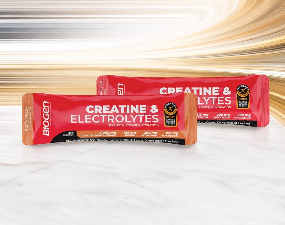 New Biogen Creatine and Electrolytes sachet delivers dual-action performance formula