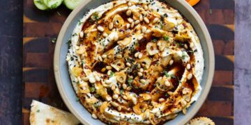 Creamy Whipped Tofu Feta with Smoky Hot “Honey”